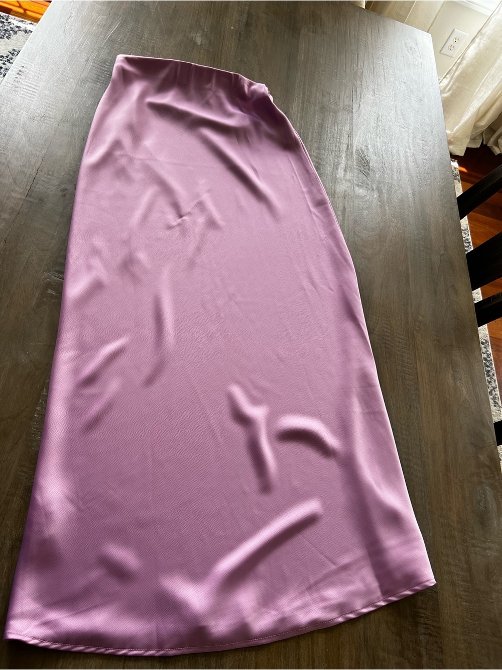 By Together Satin Maxi Skirt in Lilac